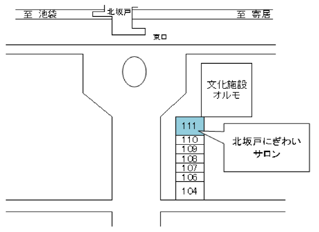 北坂戸にぎわいサロン城西大学地図