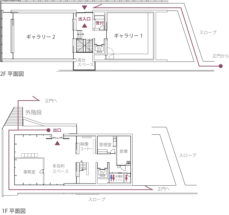 城西大学水田美術館 フロアマップ図